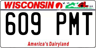 WI license plate 609PMT