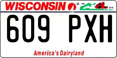 WI license plate 609PXH