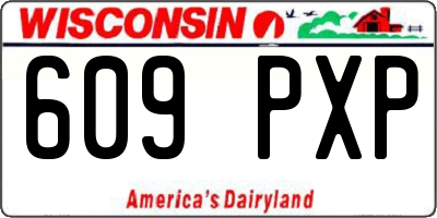 WI license plate 609PXP