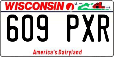 WI license plate 609PXR
