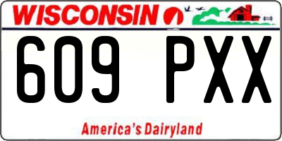 WI license plate 609PXX