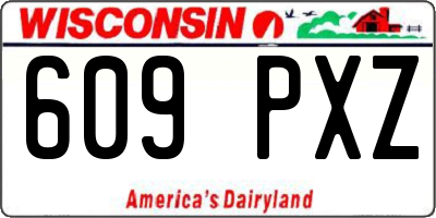 WI license plate 609PXZ