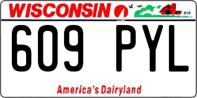 WI license plate 609PYL