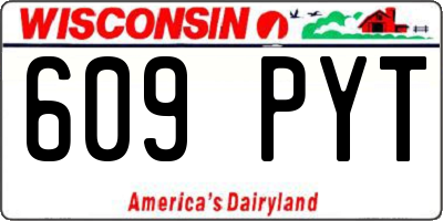 WI license plate 609PYT