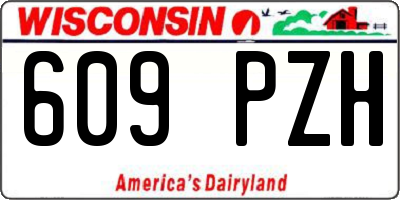 WI license plate 609PZH
