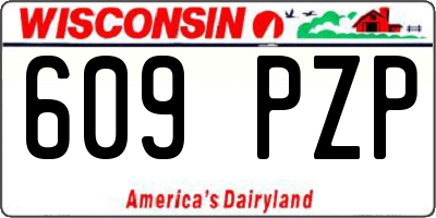 WI license plate 609PZP