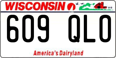WI license plate 609QLO