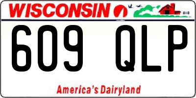 WI license plate 609QLP