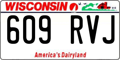 WI license plate 609RVJ