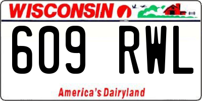 WI license plate 609RWL