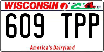 WI license plate 609TPP
