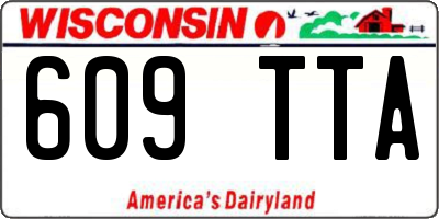 WI license plate 609TTA
