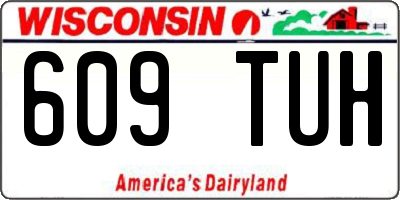 WI license plate 609TUH