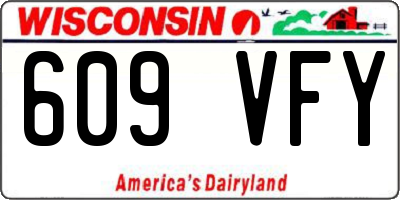 WI license plate 609VFY