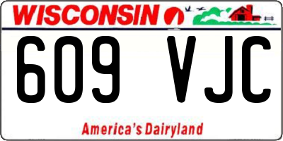 WI license plate 609VJC