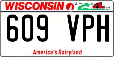 WI license plate 609VPH