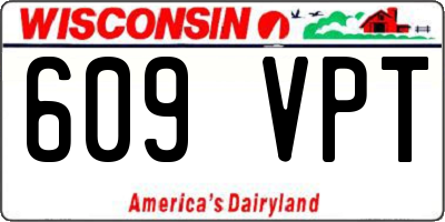 WI license plate 609VPT