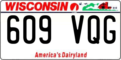 WI license plate 609VQG