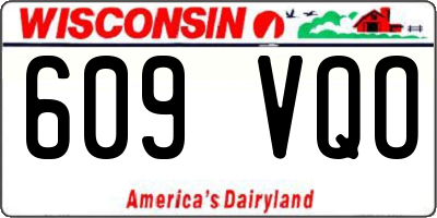 WI license plate 609VQO