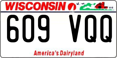 WI license plate 609VQQ