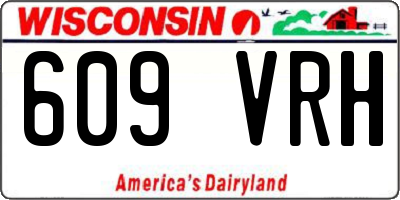 WI license plate 609VRH
