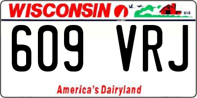 WI license plate 609VRJ