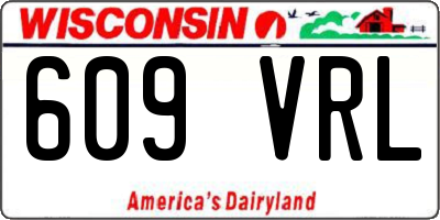 WI license plate 609VRL