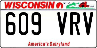 WI license plate 609VRV