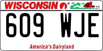 WI license plate 609WJE