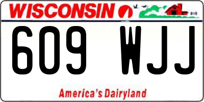 WI license plate 609WJJ