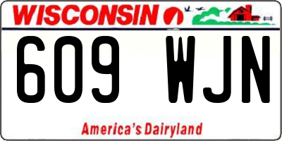 WI license plate 609WJN