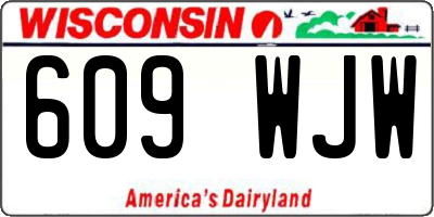 WI license plate 609WJW