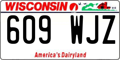 WI license plate 609WJZ