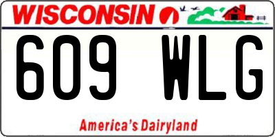 WI license plate 609WLG