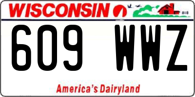 WI license plate 609WWZ