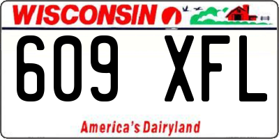 WI license plate 609XFL