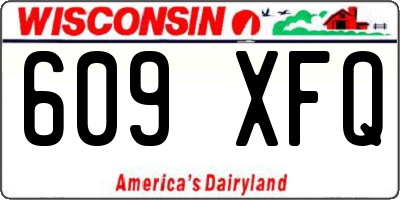 WI license plate 609XFQ