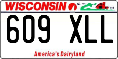 WI license plate 609XLL