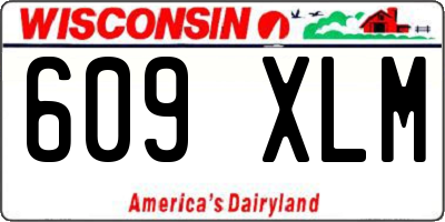 WI license plate 609XLM