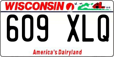 WI license plate 609XLQ