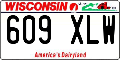 WI license plate 609XLW