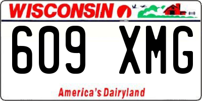 WI license plate 609XMG