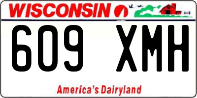 WI license plate 609XMH