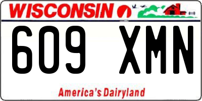 WI license plate 609XMN