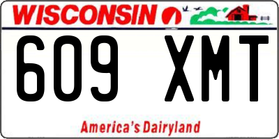 WI license plate 609XMT