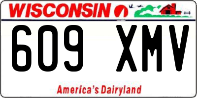 WI license plate 609XMV