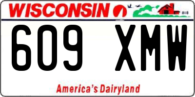 WI license plate 609XMW
