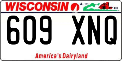 WI license plate 609XNQ