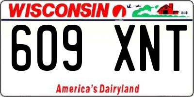 WI license plate 609XNT