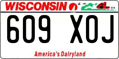 WI license plate 609XOJ